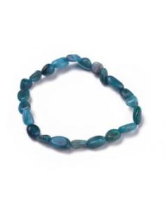 Bracelets extensibles en perles naturelles d'apatite