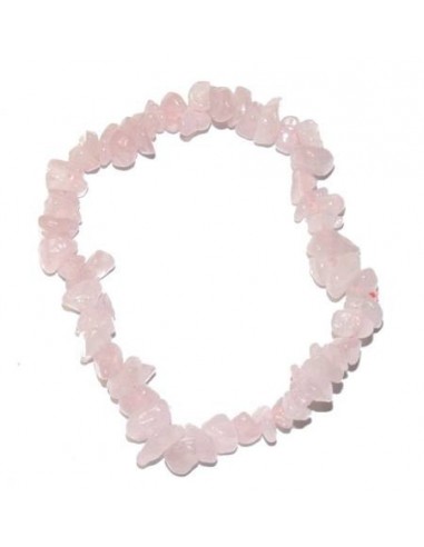 Bracelet baroque en quartz rose