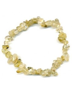 Bracelet baroque en quartz rutile