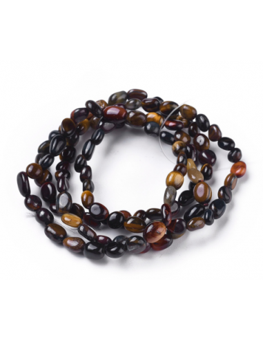 Tigre naturel bracelets extensibles de talon de l'oeil