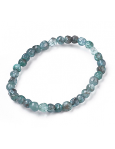 Bracelets extensibles en perles naturelles d'apatite