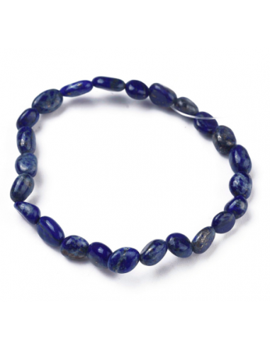 Lapis naturelles bracelets élastiques en perles lazuli