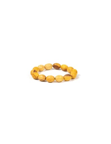 Bracelet Palo Santo perles ovales élastiques