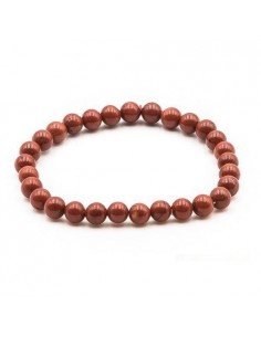Bracelet Jaspe rouge Perles