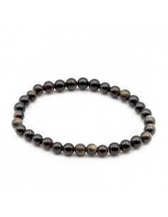 Bracelet Obsidienne Dorée...
