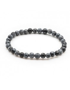 Bracelet Obsidienne Flocon...