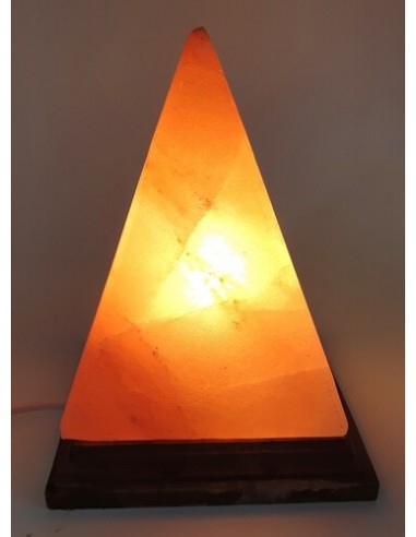 Lampe de sel de l'Himalaya rose Pyramide 20cm 3kg