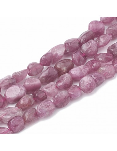 Bracelet pierres roulées Tourmaline rose