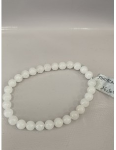 Bracelet Jade Blanc Perles