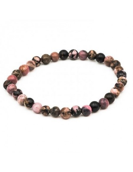 Bracelet Rhodonite Perles 06mm Bracelet Rhodonite Perles 06mm