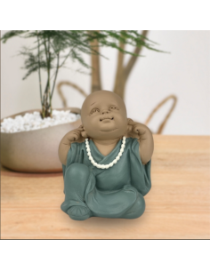 Statue Bonze Ne pas entendre le mal (Kikazaru)