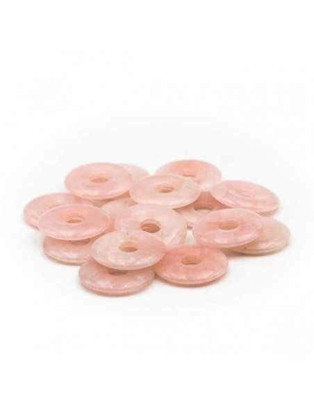 Pendentif pi chinois Quartz rose 3cm Pendentif pi chinois Quartz rose 3cm