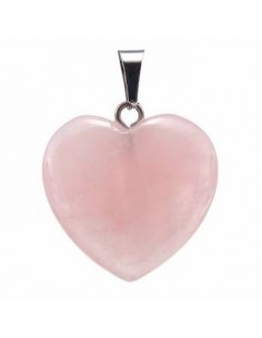 coeur en quartz rose