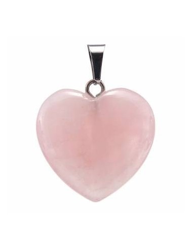 coeur en quartz rose