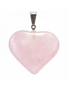coeur en quartz rose 2